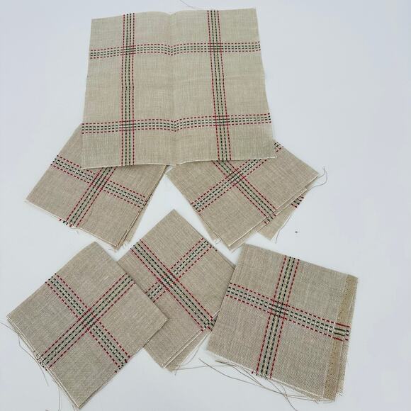 6 Zweigart Shenandoah Cross Stitch Fabric 28 ct Shenandoah 11"x11" napkin/pillow - Picture 1 of 5
